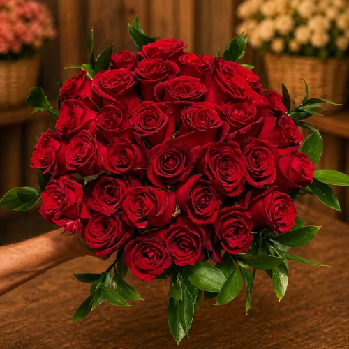 BUQUÊ COM 32 ROSAS