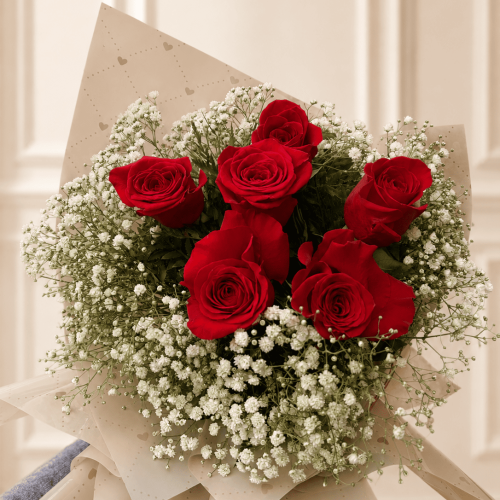 RAMALHETE COM 06 ROSAS