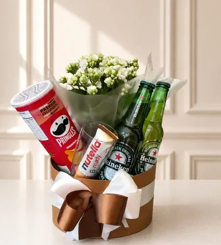 BOX CRAFT COM KALANDIVA, HEINEKEN , NUTELLA E BATATA PRINGLES